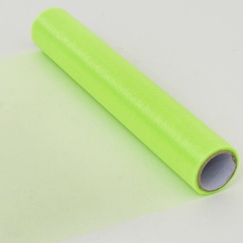Organza rolka 32cmx6m farba 24 zelená bl.