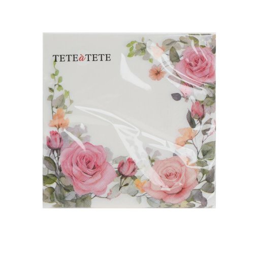 Tl127700 servítky 33x33 cm/20ks/3vrst ruža