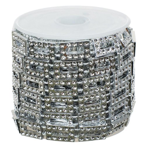 Glitre na stuhe striebro 3m