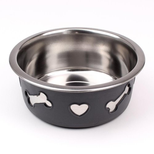 A12650390 miska pre psa sivá 13,5x6,5cm
