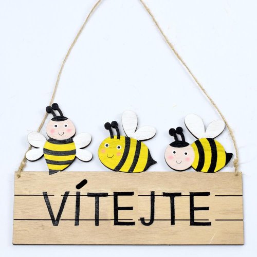 Záves včely ,,vítejte