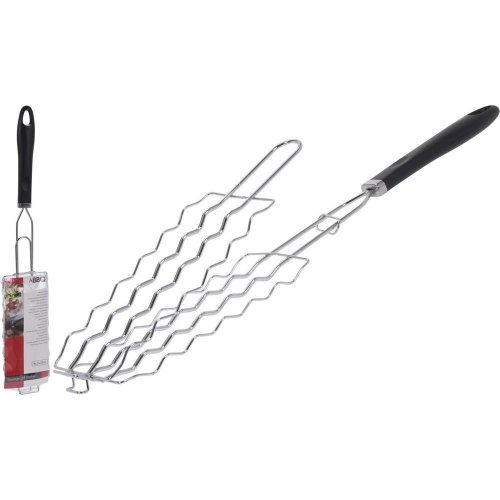 Rošt na gril klobása chrom. 9x21x53cm bbq c83500830