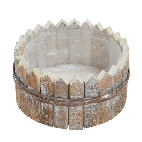 434fl/s obal ovál m drevo 21,5x21,5x11cm