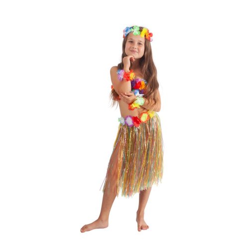 Sukňa havaj detská farebná, 45cm