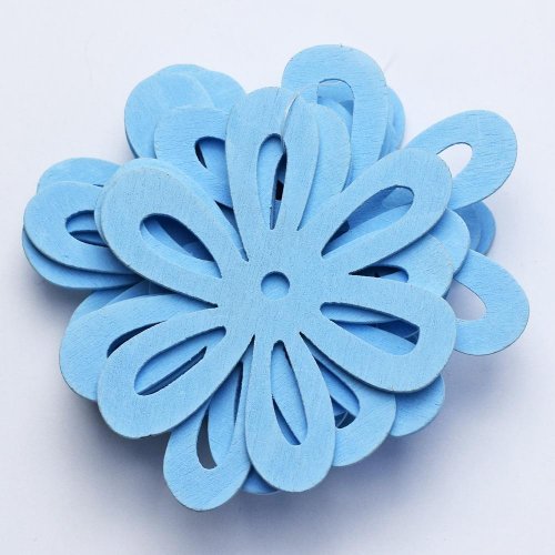 Výrez kvietky modré 7cm s/10 super cena