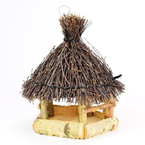 Krmítko drevo/prútie v36x28cm