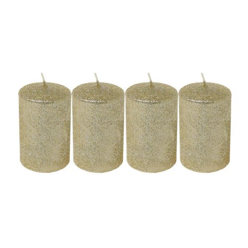 Valec 4-pack gliter zlatý 6x9