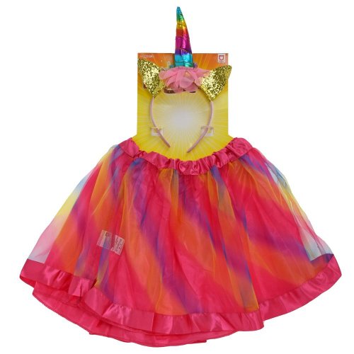 Detský kostým tutu sukne s čelenkou jednorožec