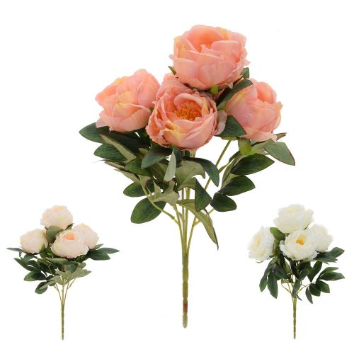 Kytica pivónia x5 40cm mix svetlé 3f