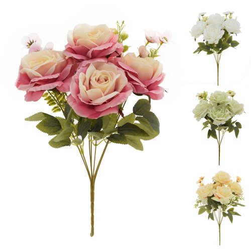 Kytica ruža x8 38cm mix 4f