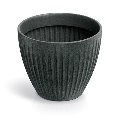 Tlro30 obal latia round čierny granit 30xv25cm