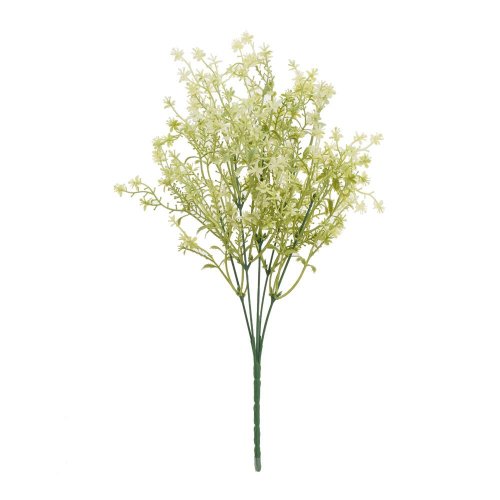 Zeleň bielo-zelené kvietky 36cm