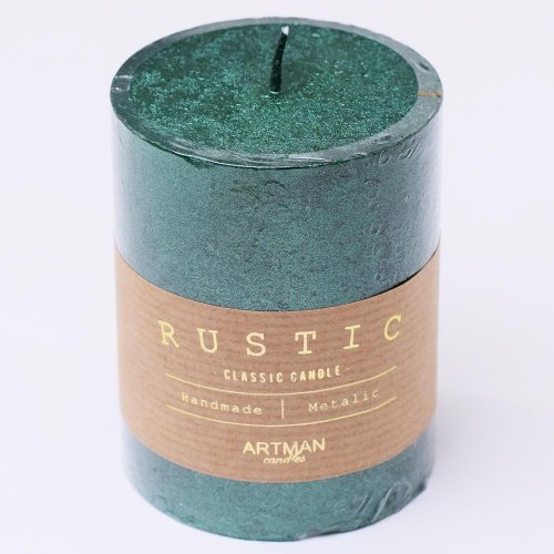 Rustic metalic val.7x9 zelený