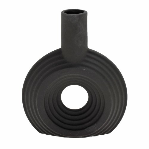 Váza keramika 17,5x5x21,5cm čierna