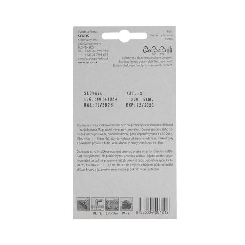 Blister reďkovka čer-bie podl., slovana, 300s