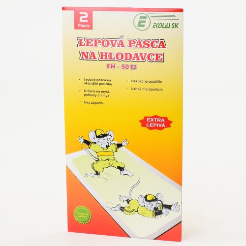 Lepová pasca na hlodavce- kartónová
