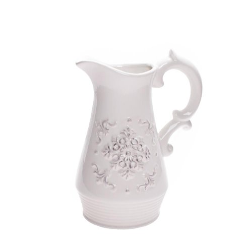 Váza džbán keramika 18x13x22cm biely