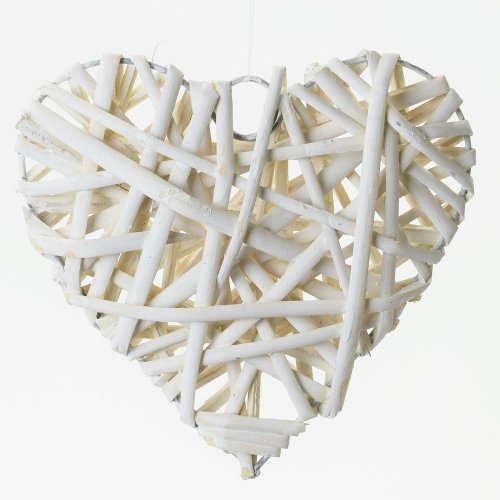 Prút. srdce biele 15x15x4cm