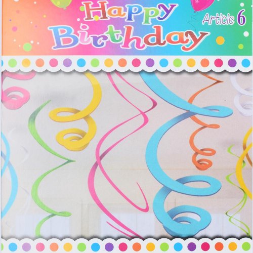 Party dekor 6ks lesklé