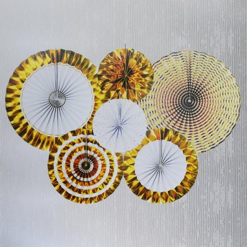 Lampióny ploché 6ks/mix zl/str