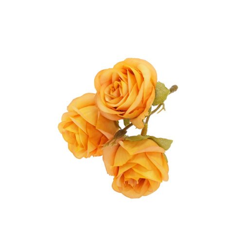 Hlava ruža x3 žltá bal:24ks