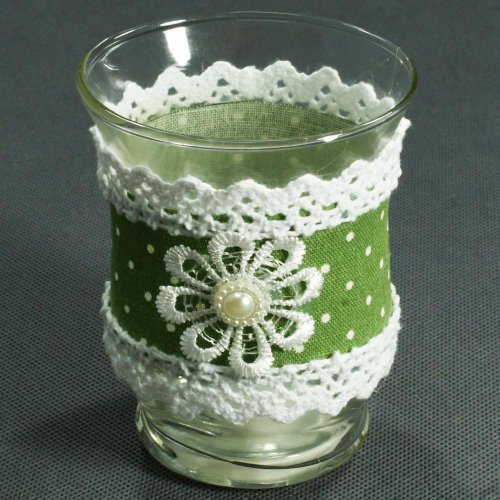 24fls0262 pohár s krajkou 7,5x9cm