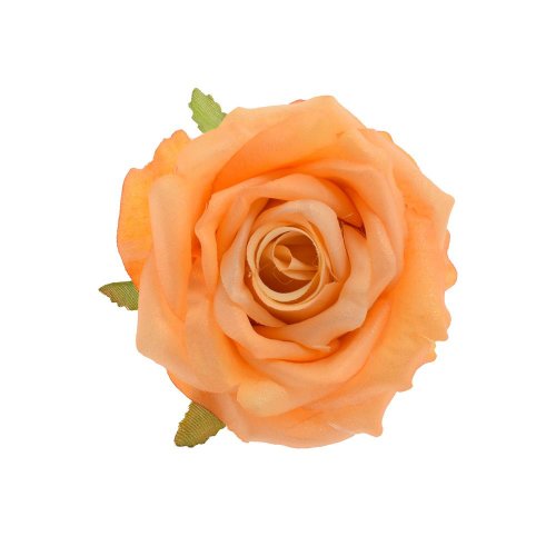 Hlava ruža oranžová trblietavá 10cm