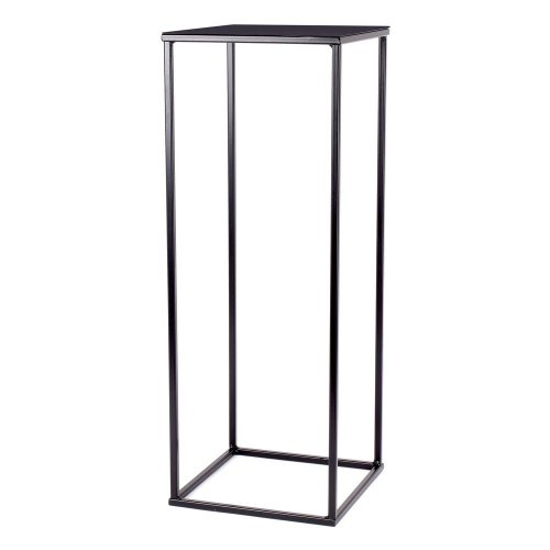 Kw434 stojan na 1 kvet malý čierny 20x20xv42cm