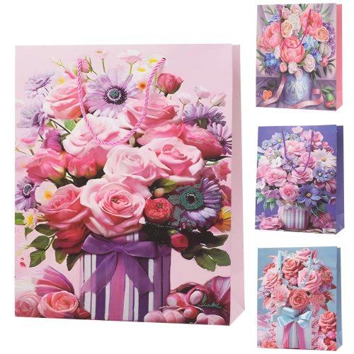 Darčeková taška s 18*23*8,5 kytice