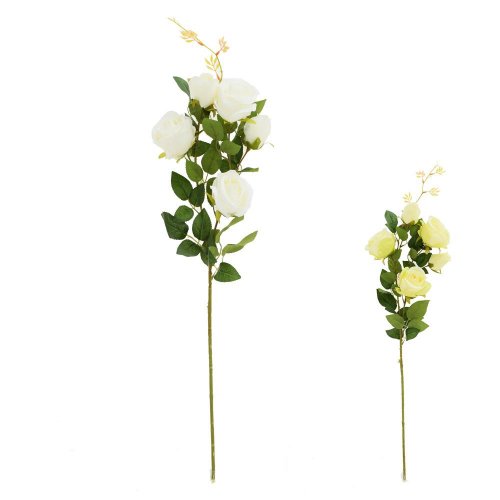 Ks ruža 5-hláv, zeleň, mix/2f 77cm