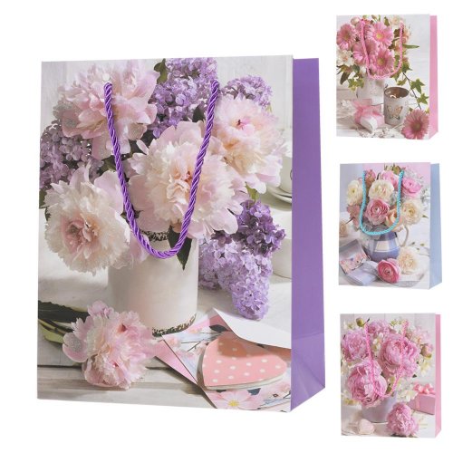 Darčeková taška m 26*32*10 kytice