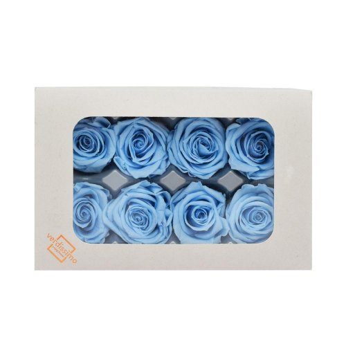 Ruža preparovaná sky blue , 4cm