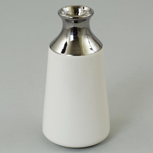 Váza biel/str ker. 4.5*8.5*17.5  super cena