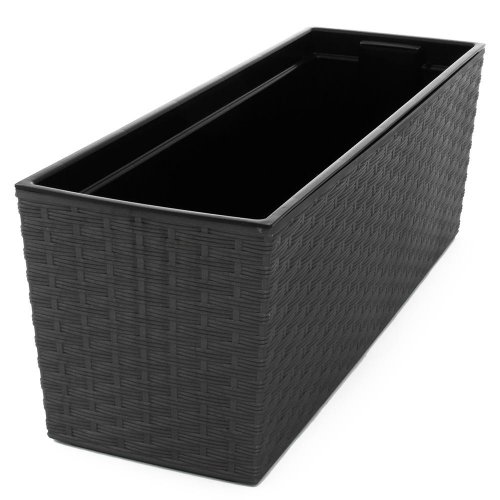 Xxx625 hrantík+vklad begonia rattan grafit metalik 19x56x19cm