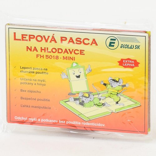Lepová pasca na hlodavce - knižka mini