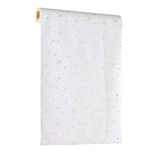Vian. organza vz. hviezdy bie/zla zam/textil 35*300cm