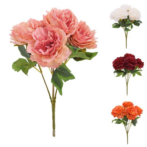 Kytica pivónia x5 40cm mix/4f