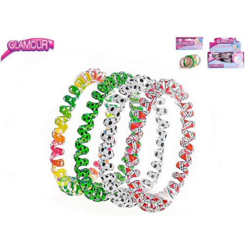 Náramok , gumička do vlasov 4ks