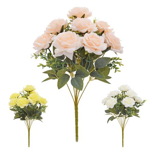 Kytica ruža, mix/3f 40cm