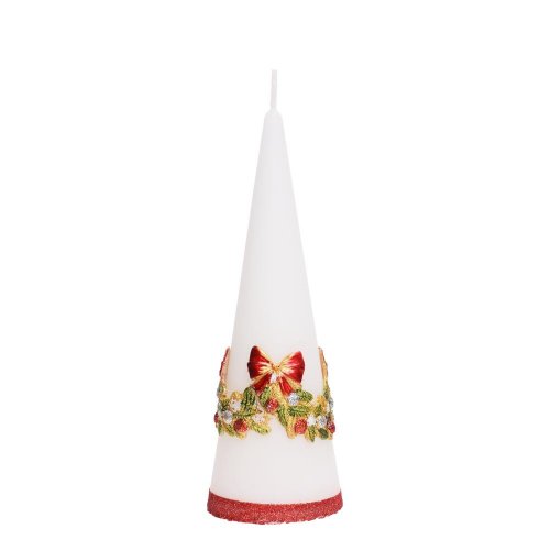 Girlanda aplikácia kužeľ7x20 biely