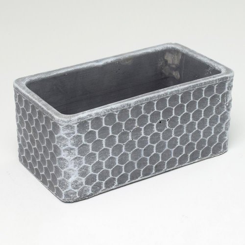 Obal obdĺžnik cement tmavo šedý 20x11x8.8cm