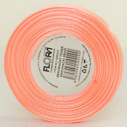 Saten stuha 6mm/20m marhuľová farba 007