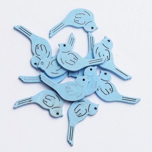 Výrez vtáčik modrý 3cm s/40 super cena