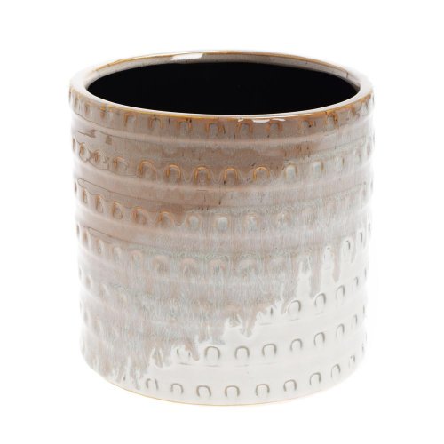 Obal trojfarebný keramika 16.7*16.7*16 hnedý