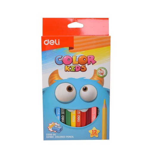 Pevná cena pastelky deli trojhranné jumbo 12 farieb color kids ec00600