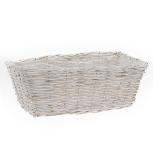 Obal prútie biely 44x22x16cm