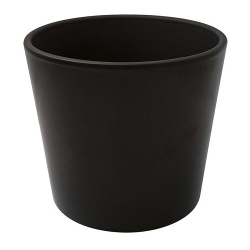 Obal keramika v22cm/pr.24cm čierny