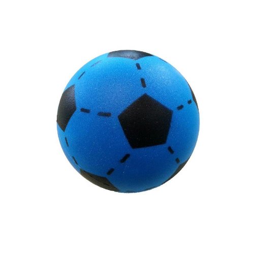 Mäkká futbalová lopta 20 cm modrá