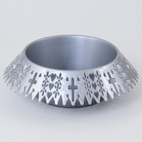 045 misa korunka strieborná 23cm