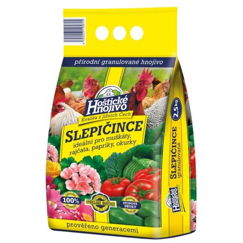 Hoštické hnojivo slepačince 2,5kg 250/p.